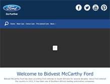 Tablet Screenshot of mccarthyford.co.za